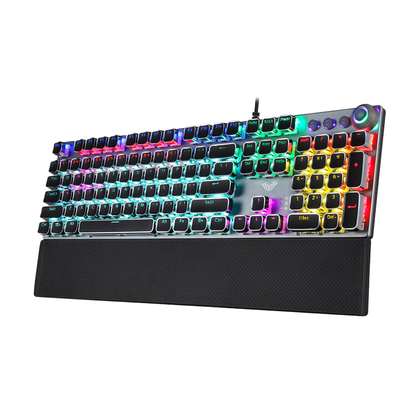 Aula F2088 Black - Wired Mechanical Gaming Keyboard 108 Keys
