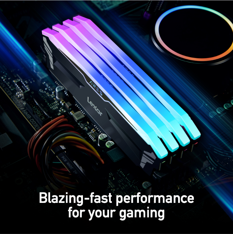Lexar ARES 32GB (16GB x 2) DDR4 3600MHz UDIMM view 3