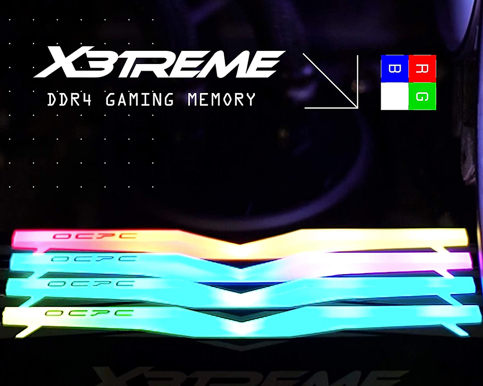 OCPC X3TREME RGB 16GB (8GB x 2) DDR4 3200MHz UDIMM WHITE view 4