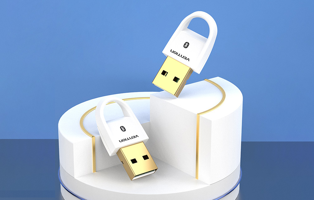 Vention CDSW0 USB Bluetooth 5.0 Adapter WHITE view 4