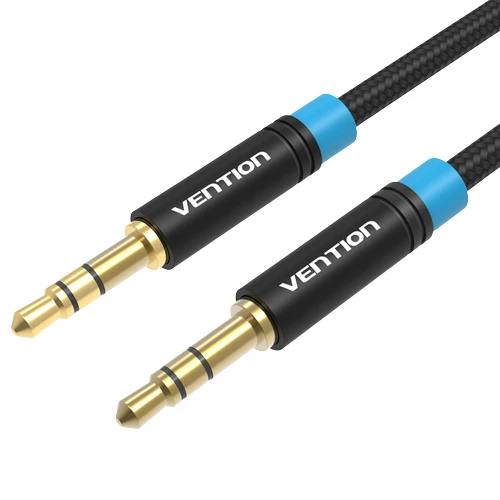 Vention BAWLJ Cotton Braided 3.5mm Male to Male Audio Cable 5M Blue Aluminum Alloy Type view 3