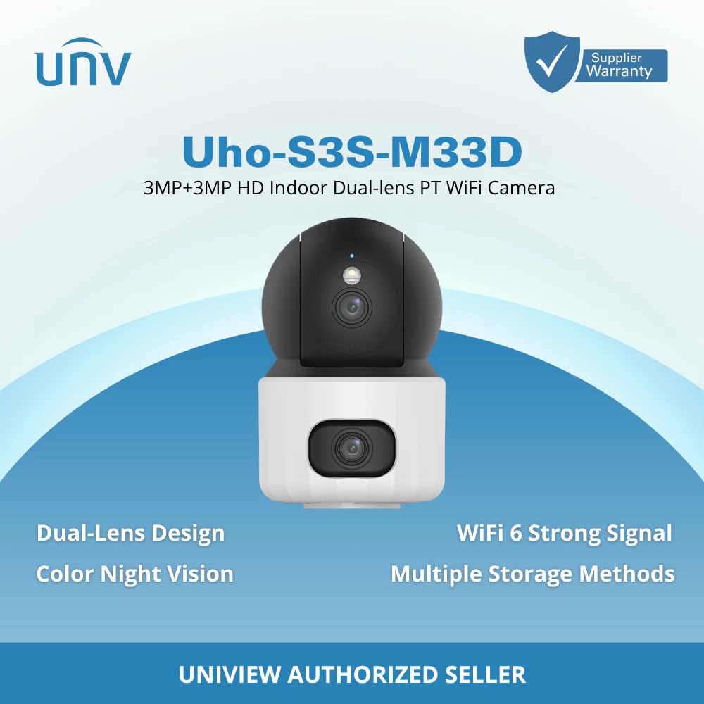 Uniview UHO-S3E-M3-A 3mp Indoor WiFi PT Camera view 2