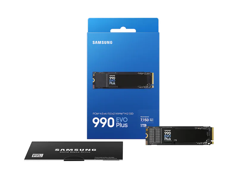 Samsung 1TB 990 EVO PLUS NVME M.2 SSD view 3