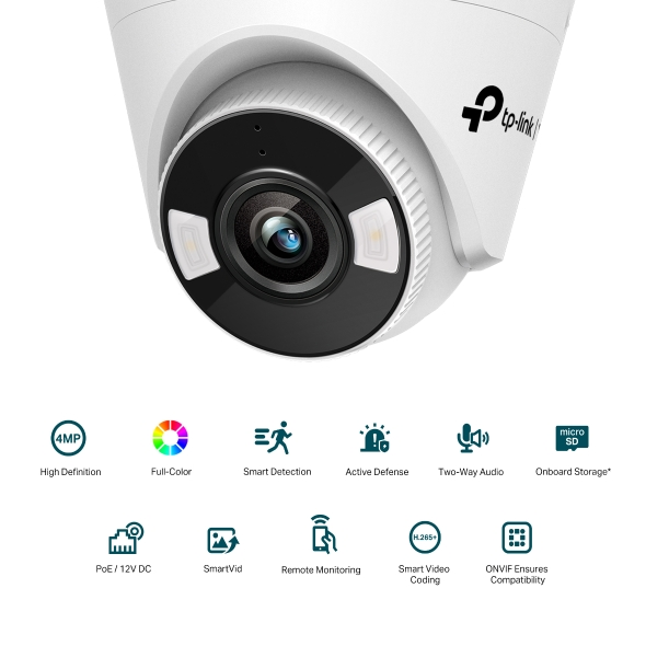 VIGI C440 4MP Full-Color Turret Network Camera view 2
