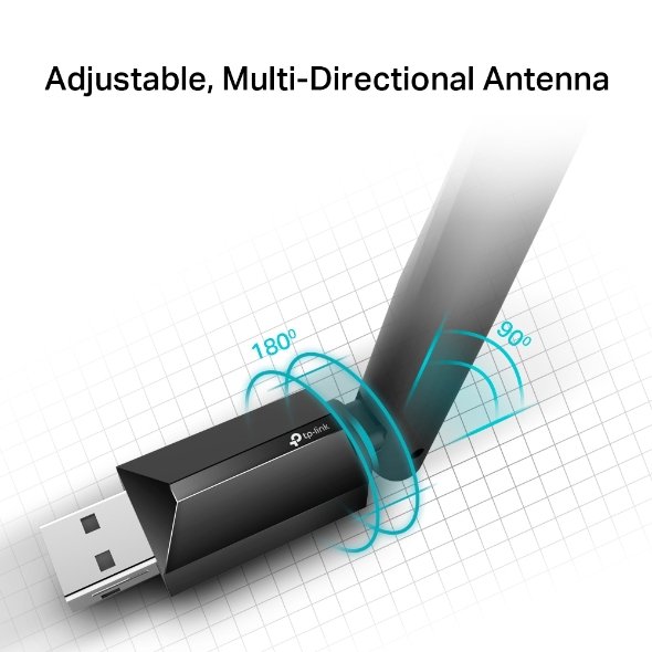 TP-LINK Archer T2U Plus AC600 High Gain Dual Band Wi-Fi USB Adapter view 3