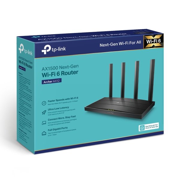 TP-Link ARCHER AX12 AX1500 Wifi 6 Router | DUAL BAND view 4