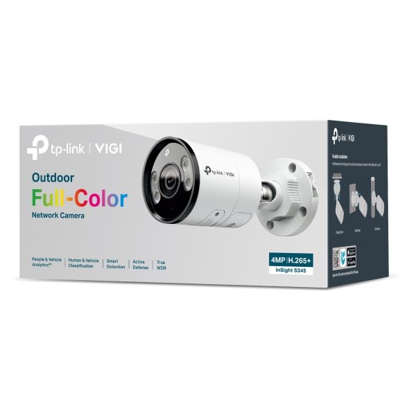 TP-Link VIGI InSight S345 4MP 2.8mm Outdoor Full-Color Bullet Network Camera view 4