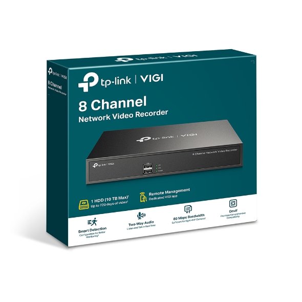 TP-Link VIGI NVR1008H 8CH Network Video Recorder view 3