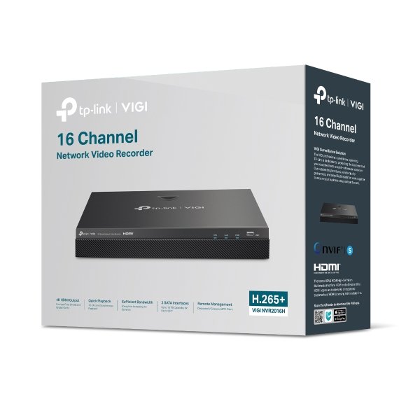 TP-Link VIGI NVR2016H 16CH Network Video Recorder view 4