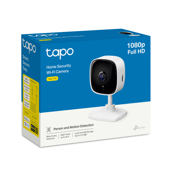 TP-Link Tapo C100 Home Security Wi-Fi Camera view 3