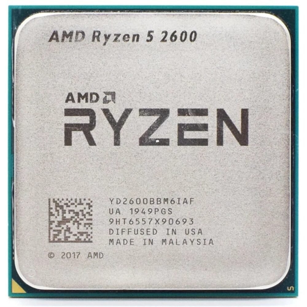AMD Ryzen 5 2600 TRAY with AMD FAN view 2