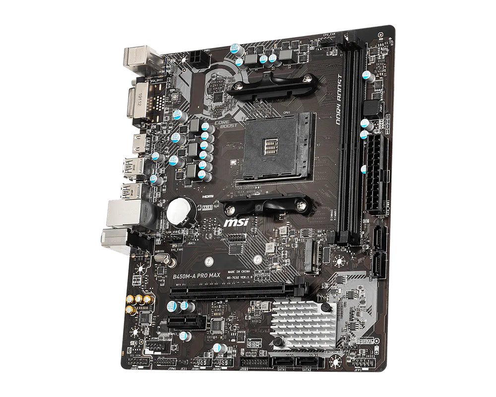 MSI B450-A PRO MAX view 3