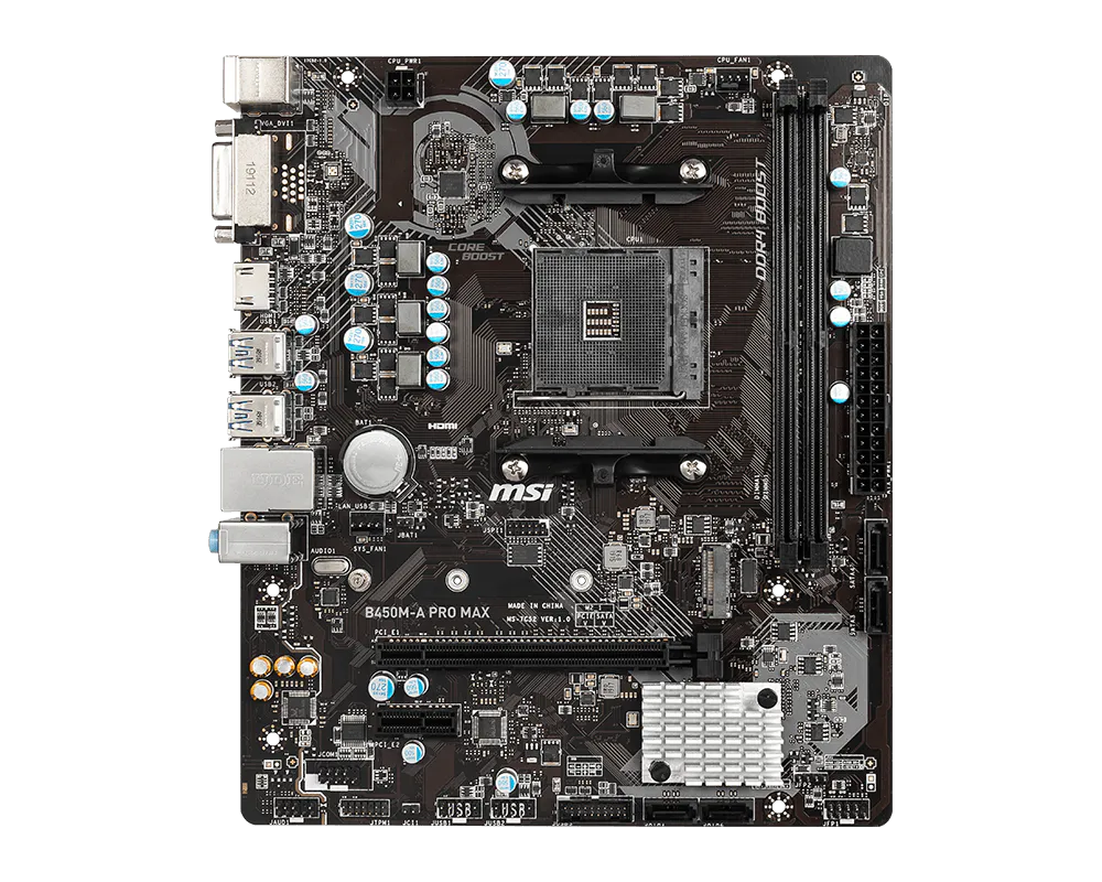 MSI B450-A PRO MAX view 4