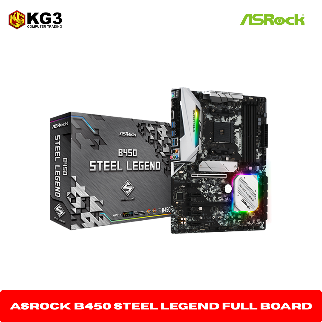 Asrock B450 Steel Legend Full Board