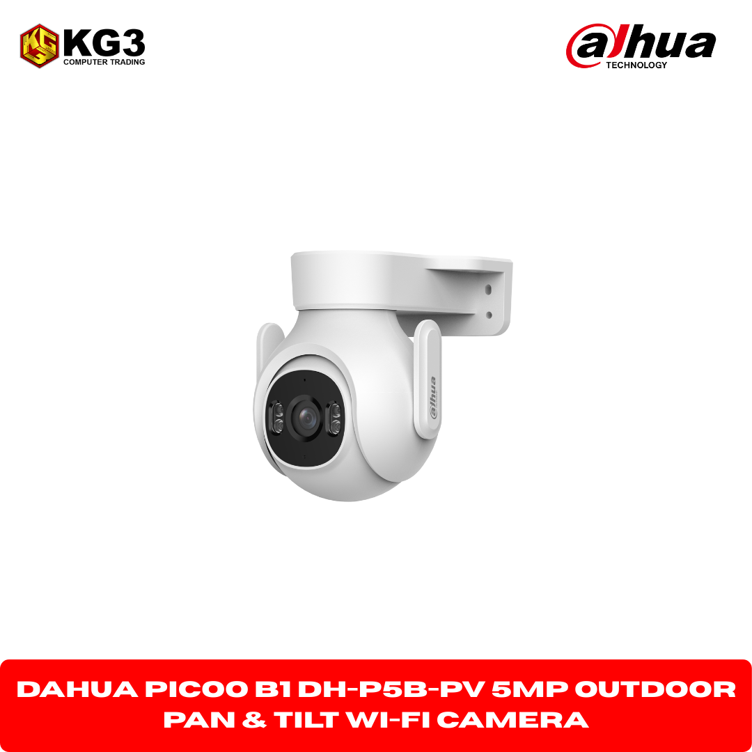 Dahua Picoo B1 DH-P5B-PV 5mp Outdoor Pan & Tilt Wi-Fi Camera
