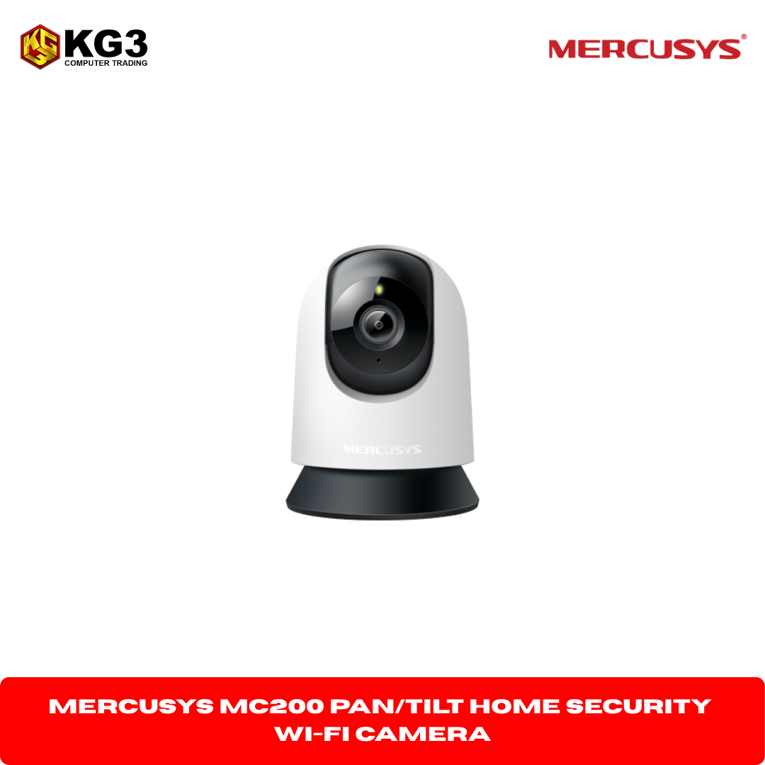 Mercusys MC200 Pan/Tilt Home Security Wi-Fi Camera