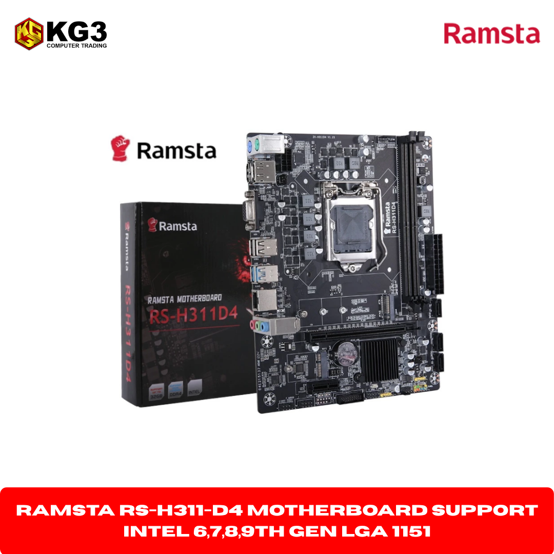 RAMSTA RS-H311-D4 Motherboard Support Intel 6,7,8,9th Gen LGA 1151