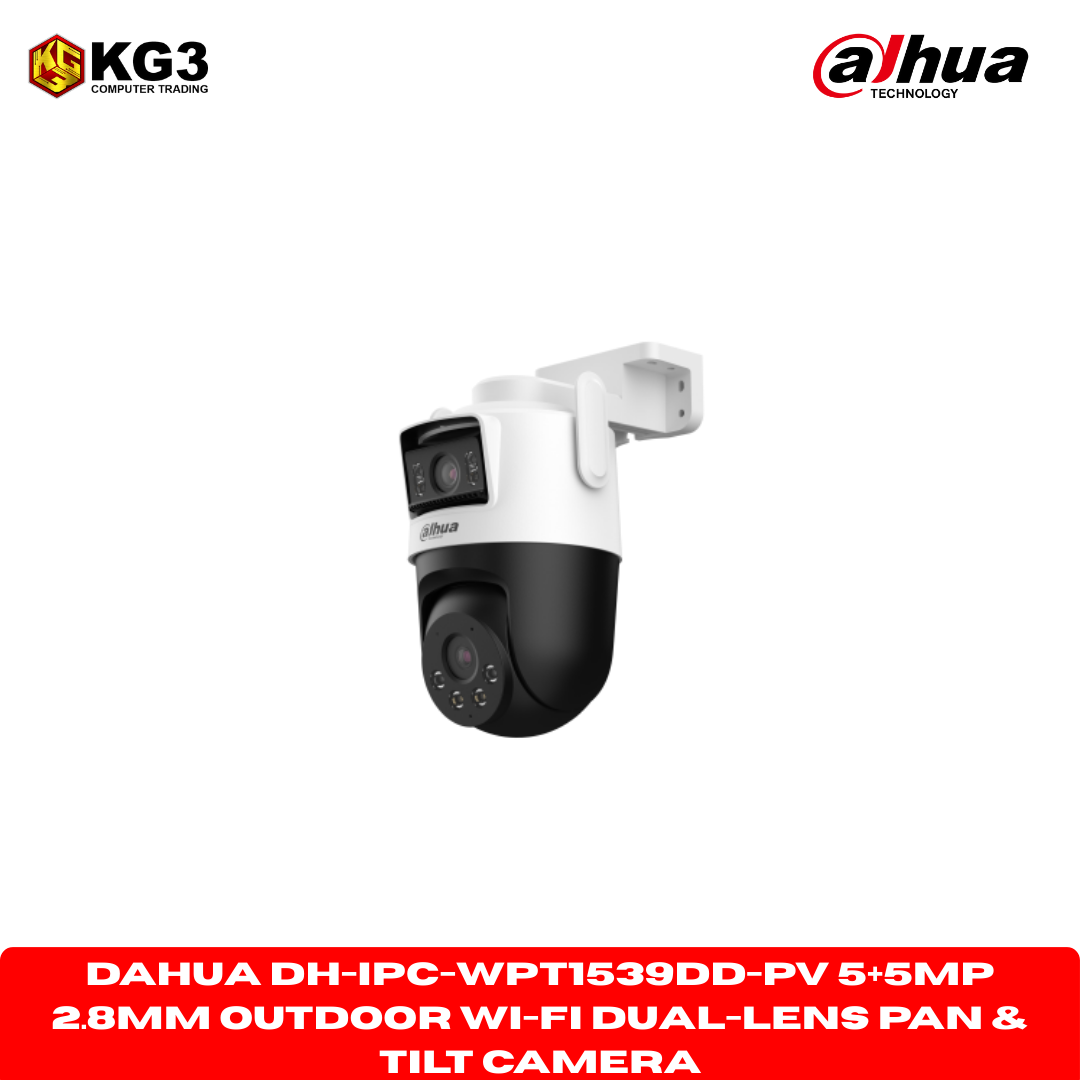 Dahua DH-IPC-WPT1539DD-PV 5+5MP 2.8mm Outdoor Wi-Fi Dual-Lens Pan & Tilt Camera