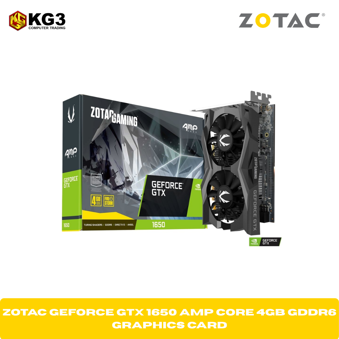 ZOTAC GeForce GTX 1650 AMP Core 4GB GDDR6 Graphics Card